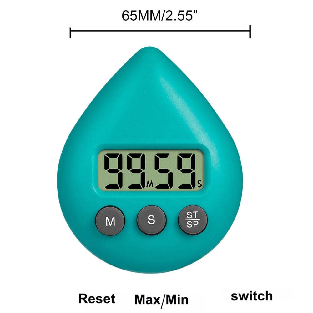 Dongzhur Shower Timer for Kids Adults Digital Shower Timer Waterproof Energy Saver Digital Timer with Alarm & Suction Cup Splash Proof Timers Shower Countdown Timer Reminder