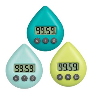 Dongzhur Shower Timer for Kids Adults Digital Shower Timer Waterproof Energy Saver Digital Timer with Alarm & Suction Cup Splash Proof Timers Shower Countdown Timer Reminder