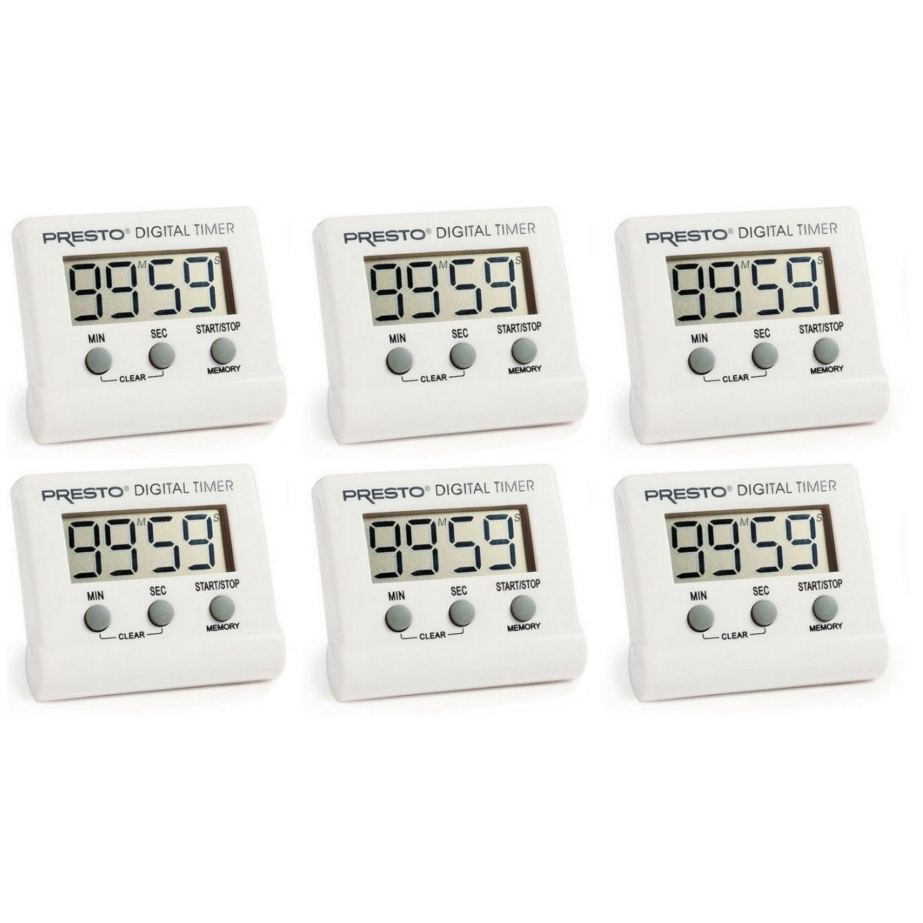 Presto 04213 Electronic Digital Timer 6 Pack