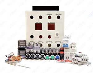 powder coating oven controller kit w/light and fan control, 240v 50a 12000w (kit-pco404) (diy kit + wiring kit)
