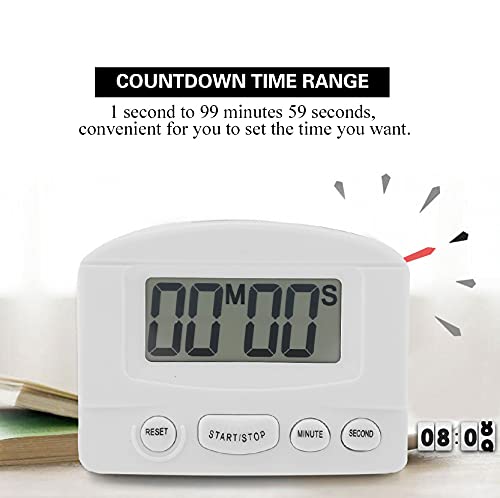 FASJ Digital Clock, Kitchen Clock Battery Operated LCD Display Multipurpose for Kitchen for Microwave Oven for Refrigerator(Timer XL 331 White)