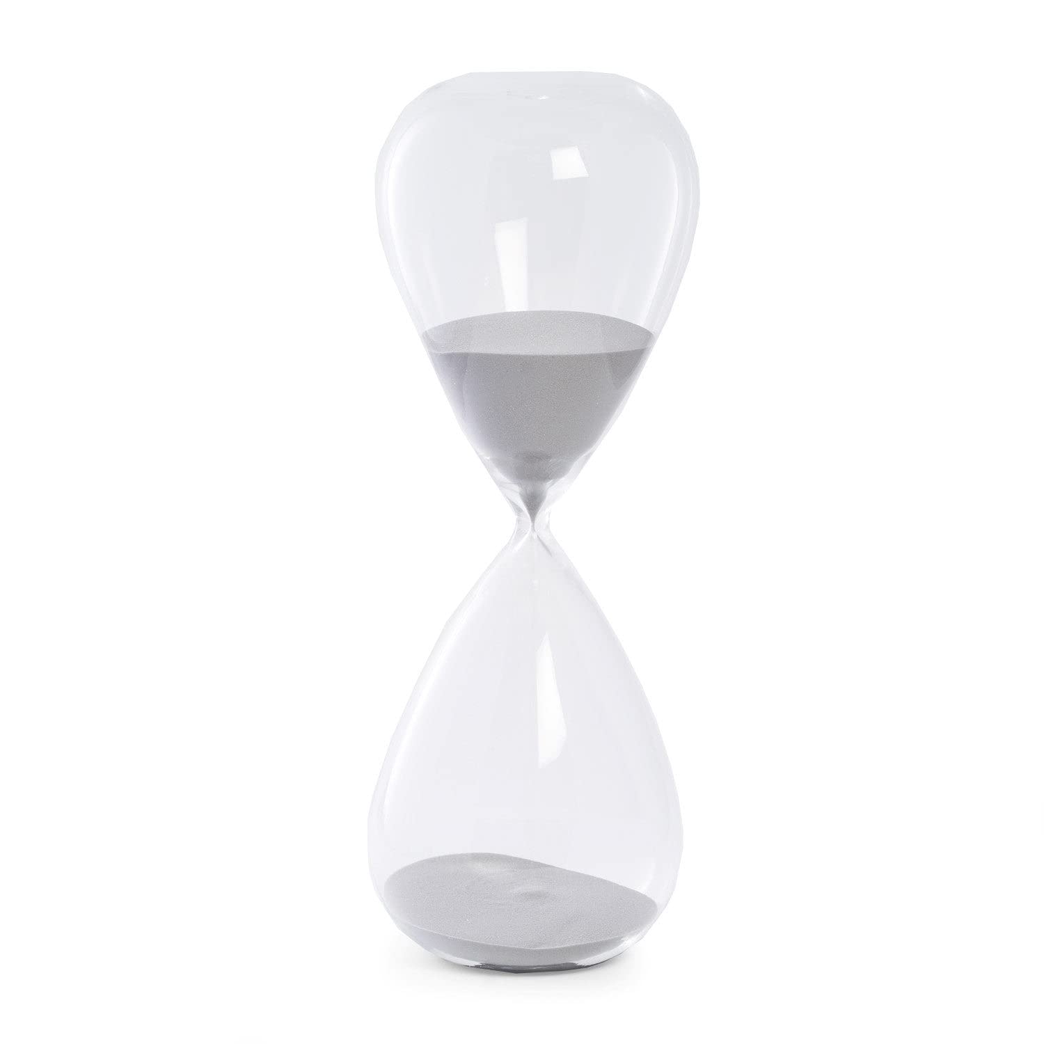 Bey Berk 90-Minute Crystal Sand Timer with Gray Sand