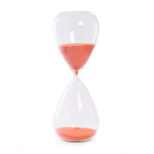 Bey Berk 90-Minute Crystal Sand Timer with Gray Sand