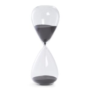 Bey Berk 90-Minute Crystal Sand Timer with Gray Sand