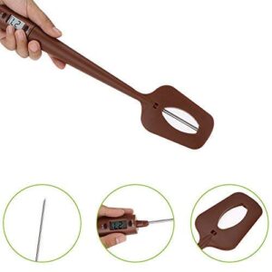 Digital Candy Thermometer, Cooking Thermometers Digital Kitchen Thermometer with Spatula for Chocolate, Sauce, Jam, Syrup, Milk Frothing, BBQ (℃ / ℉)