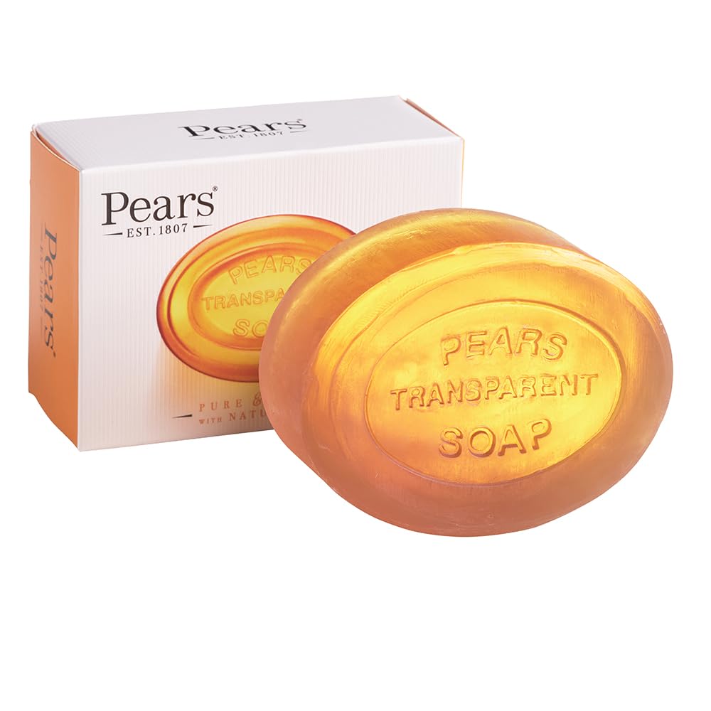 Pears Transparent Amber Soap 125 g (Pack of 12) by EH Booth & Co Ltd