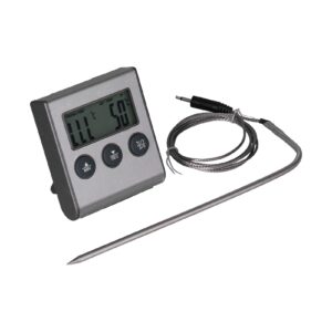 digital meat thermometer for cooking, magnet design barbecue thermometer with alarm function, food meat temperature meter grill thermometer for kitchen