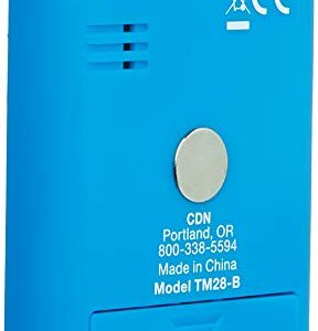 CDN Mini Digital Kitchen Timer with Easy to Read Display and Magnetic Back, 100 Minute Maximum, Blue (TM28-B)