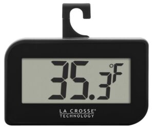 la crosse technology 314-152-b digital refrigerator-freezer thermometer with hook