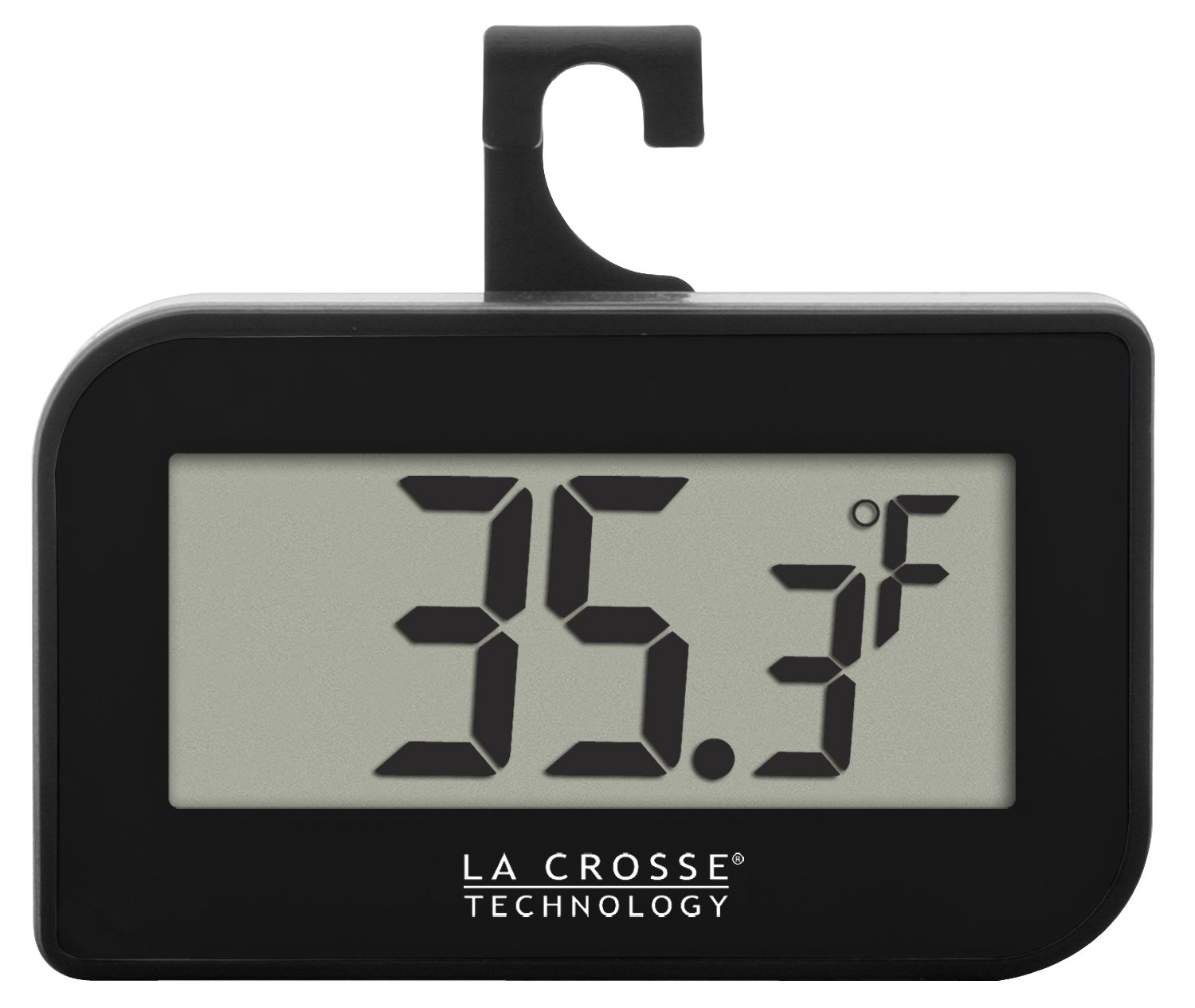 La Crosse Technology 314-152-B Digital Refrigerator-Freezer Thermometer with Hook