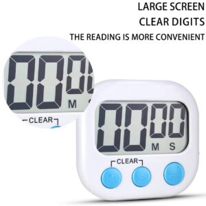 14 Pack Digital Kitchen Timer for Cooking Big Digits Loud Alarm Magnetic Backing Stand Cooking Timers for Baking