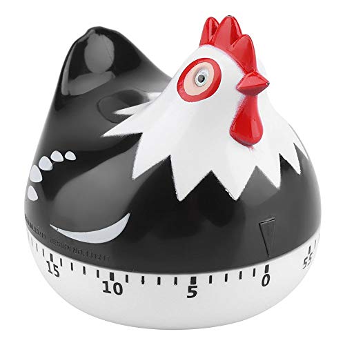 FastUU Cooking Timer Oven Timer, Kitchen Timer Boiled Egg Timer Egg Timer for Kitchen for Cooking for Home Baking(Black)