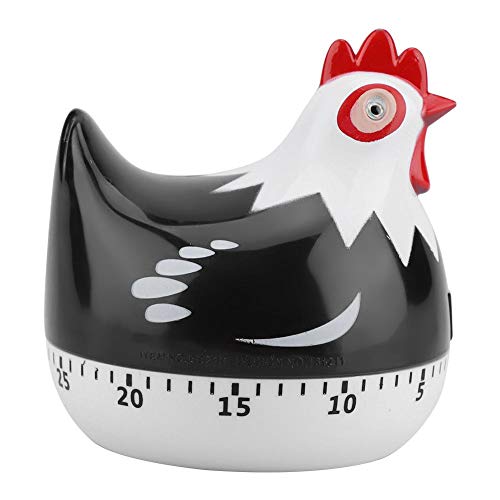 FastUU Cooking Timer Oven Timer, Kitchen Timer Boiled Egg Timer Egg Timer for Kitchen for Cooking for Home Baking(Black)