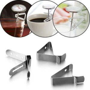 Thermometer Probe Clip Stainless Steel Cup Clip Thermometer Holder Thermometer Probe Clip