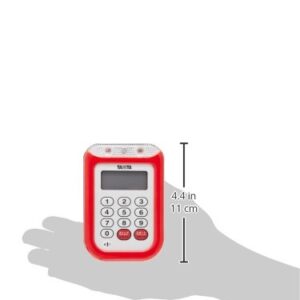 EBM Tanita TD-377 Waterproof Loud Timer, Red