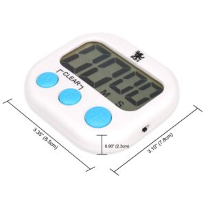 H&S Kitchen Timer Digital Cooking Timer - Magnetic Countdown Clock Large LCD Screen Loud Alarm - Digital Clock - Productivity Timer - Visual Timer - Kitchen Timers for Cooking - Timer for Kids