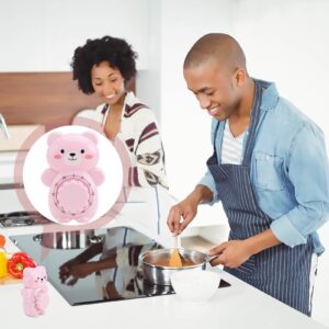 Cabilock 1pc Bear Timer Mechanical Timer Cooking Timer Countdown Timer No Battery Timer Learning Timer Frying Timer Cartoon Reminder Statue Kitchen Utensils Toddler Small Gift Abs