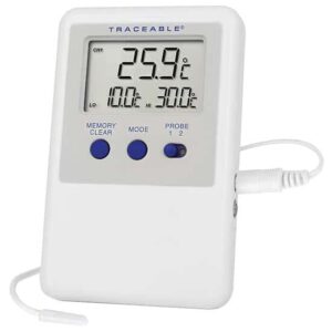 traceable ultra™ calibrated refrigerator/freezer thermometer; 1 bullet probe