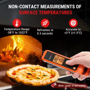 ThermoPro TP511 Digital Candy Thermometer + ThermoPro TP420 2-in-1 Instant Read Thermometer for Cooking