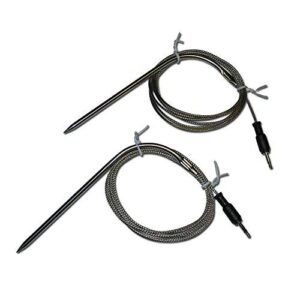 burnt end paper replacement temperature probes for wireless bbq/oven thermometers - cappec, igrill, igrill2, igrill3, igrill mini, and thermopro (meat probe x 2)
