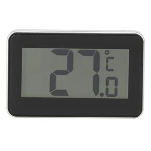 hanging electronic thermometer, compact thermometer, magnetic ℃ / ℉ display for home refrigerator(black)