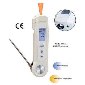 Sper 800115 - Compact IR Food Safety Thermometer - Measures Internal and Surface Temperatures
