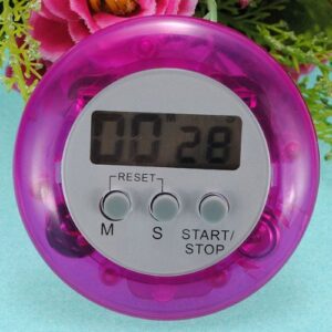 JIAHAO SWT Smart Digital Electronic Magnetic Kitchen Timer/Cooking Countdown/Stop Watch (Rose red)