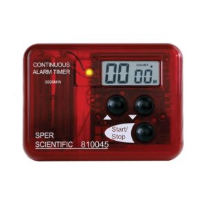 sper scientific 810045 visual and audible continuous alarm timer