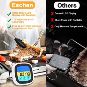 Digital Meat Thermometer for Cooking, Food Thermometer with Large Touchscreen Backlight LCD, Long Probe, Cooking Thermometer for Beef Liquid Oven BBQ Grill Fry Candy, Kitchen Stuff Gift for Women Men