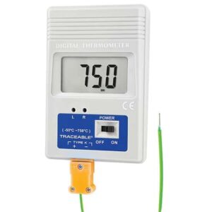 digi-sense traceable remote-monitoring thermocouple thermometer with calibration; fahrenheit