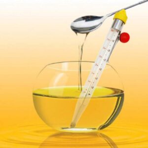 YARDWE Candy T- hermometer Syrup Jam Jelly Deep Fry Sugar Glass Temperature Monitor with Hanging Hook Pot Clip for Kitchen Food Cooking