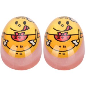 Egg Timer for Boiling Eggs, 2pcs Sensitive Hard & Soft Boiled Egg Timer Color Changing Indicator Reusable Egg Timer for Boiling Eggs