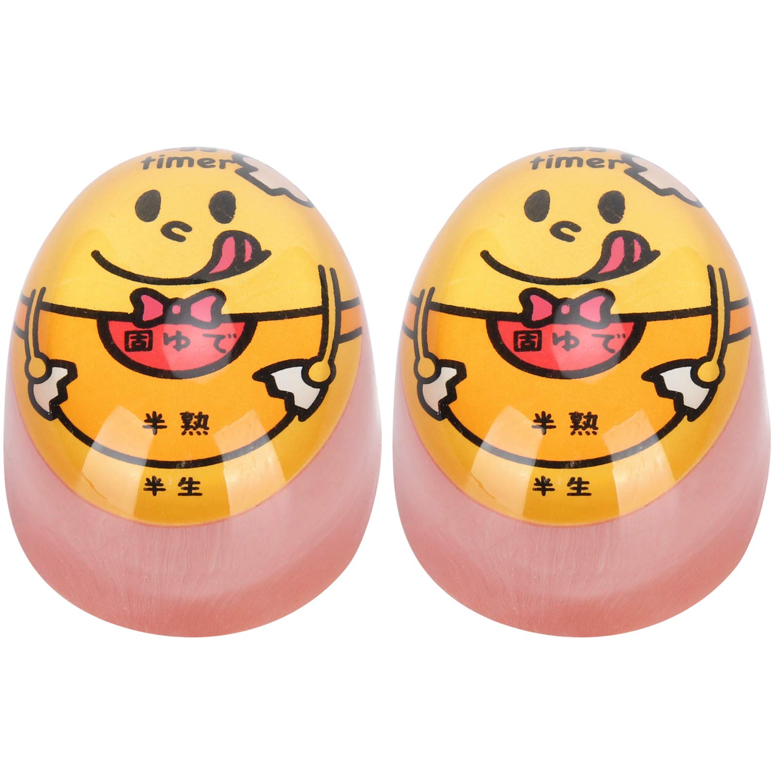 Egg Timer for Boiling Eggs, 2pcs Sensitive Hard & Soft Boiled Egg Timer Color Changing Indicator Reusable Egg Timer for Boiling Eggs