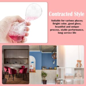 FERCAISH Bubble Liquid Glass Hourglass Timer, Creative Time Management Hourglass Table Decoration Durable Glass Construction (Pink)