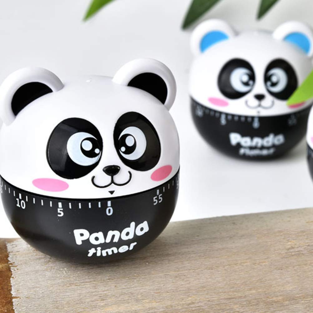 DOITOOL Kitchen Timer Cute Cartoon Animal Countdown Timer Black Panda Bear Cooking Alarm Clock for Cooking Baking Students Sport Game Reminder