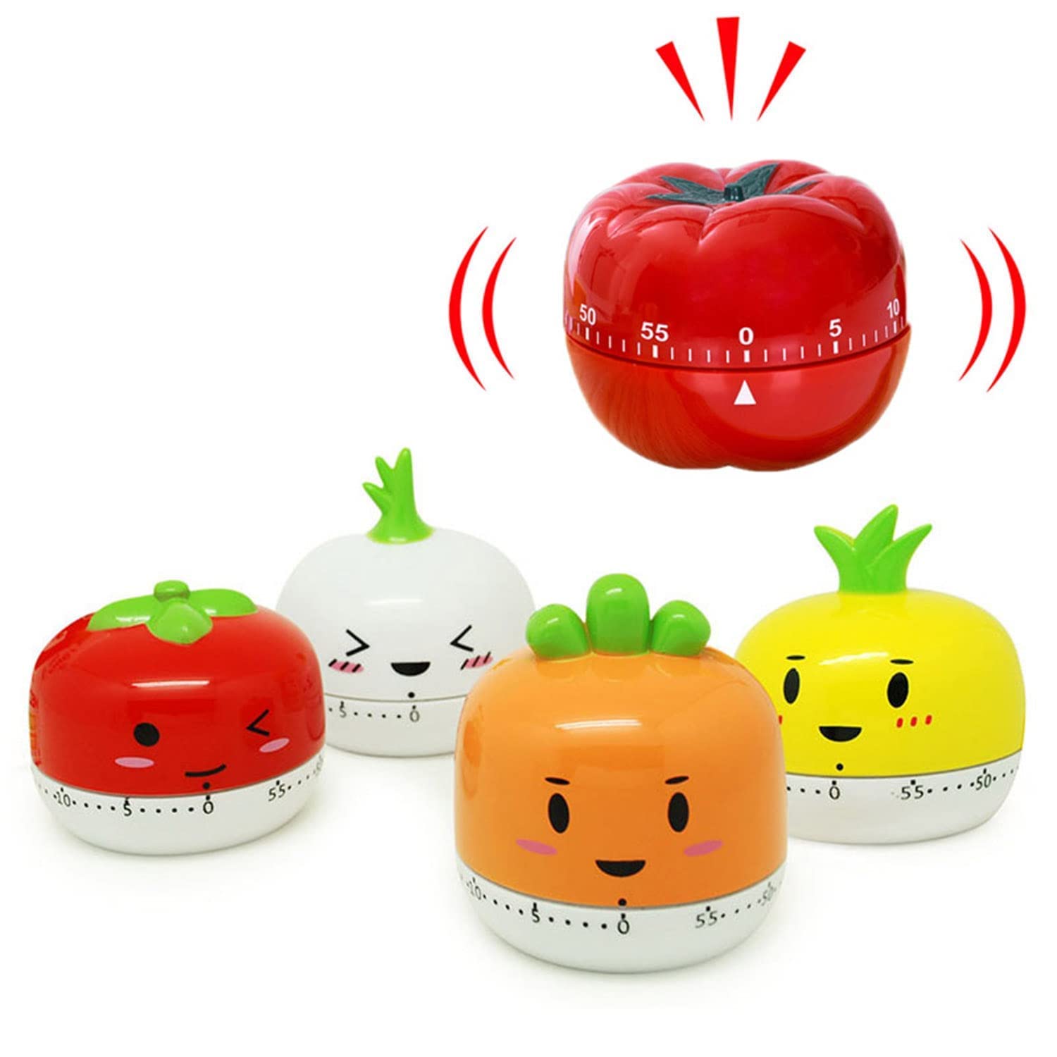 Mechanical Timer 60 Minutes Cute Kitchen Timer Cooking Timer Clock Loud Alarm Counters Manual Timer