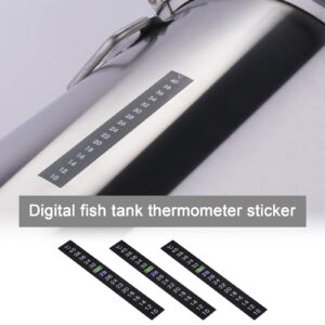 Create idea 10PCS Thermometer Stickers Self-Adhesive Colour Change Digital Temperature Display Instant Read Temperature Stickers for Aquarium Fish Tank Milk Bottles