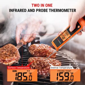 ThermoPro TP20 500FT Wireless Meat Thermometer +ThermoPro TP420 2-in-1 Instant Read Thermometer for Cooking