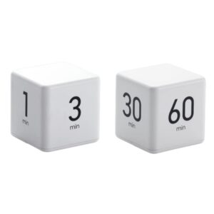 feilifan cube timer, kitchen timer kids timer for adhd productivity workout flip timer classroom for studytime countdown management settings 15 20 30 60 minutes