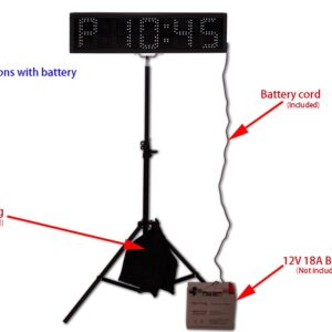 EU 5" 5 Digits RGB(7 Colors) LED Race Timing Clock for Running Events