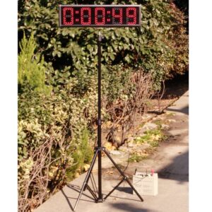 EU 5" 5 Digits RGB(7 Colors) LED Race Timing Clock for Running Events