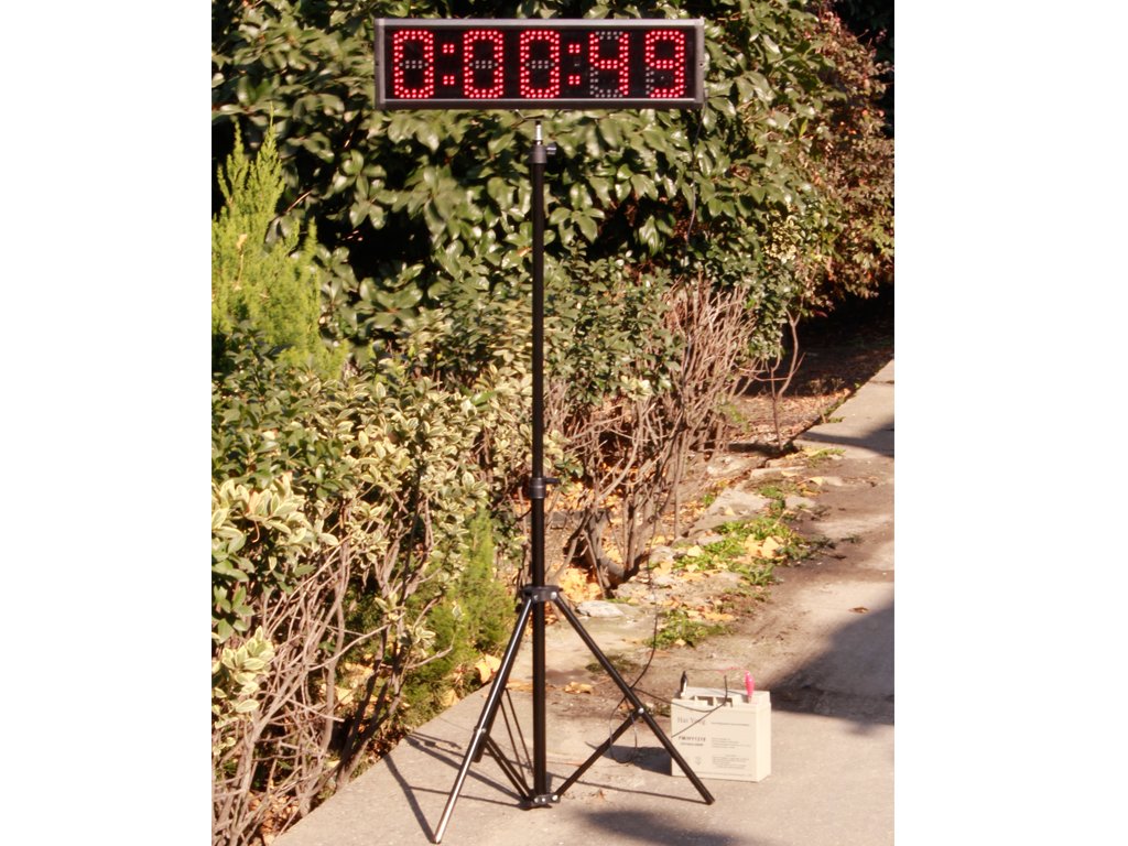 EU 5" 5 Digits RGB(7 Colors) LED Race Timing Clock for Running Events