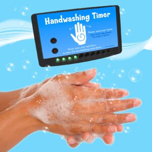 Handwashing Timer - Touch Free – Multiple time Settings - Powered with Batteries or AC Adaptor - Food Service – Schools – Daycare – Health Facilities