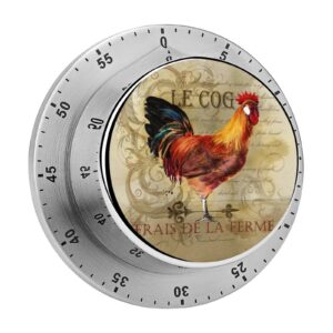 kitchen timer rooster vintage farm animal timer magnetic timer mechanical timer for home baking cooking oven