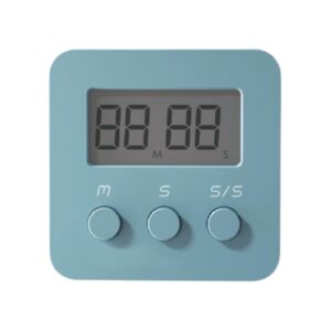 digital kitchen timer, large font, loud alarm reminder pocket timer for study, cooking, work out, gaming, bathing blue single