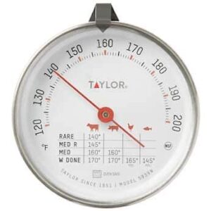 taylor 5939 taylor 5939n analog bimetal meat thermometer, nsf listed