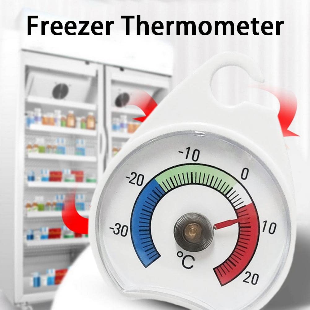 SHOUD Fridge Thermometer Refrigerator Thermometer,Freezer Thermometer, Accurate Multi-Functional Kitchen Home Appliance Safe Storage Temperature Gauge