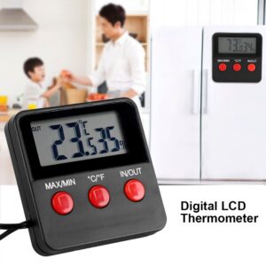 Egg Incubator Thermometer, Digital LCD Thermometer Hygrometer Temp Humidity Monitor Meter for Egg Incubator Pet