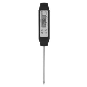 Meat Thermometers Timers 1Pc Instant Reading Digital Food Thermometer Kitchen Cooking BBQ Meat Probe (Black)