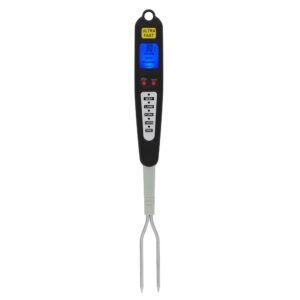 digital meat thermometer fork,digital cooking fork instant read fork for kitchen digital bbq fork thermometer dual probe led display
